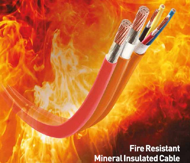 Fire resistant mineral insulated cable